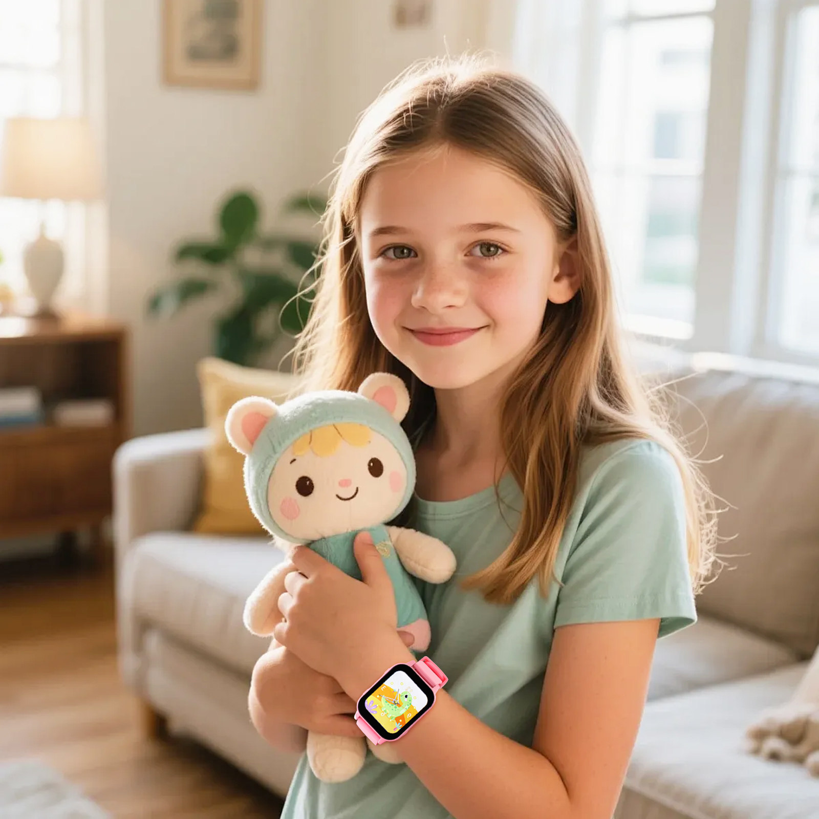 Smartwatch Pink Watches For Kids - Kids Smart Watch with Games Digital