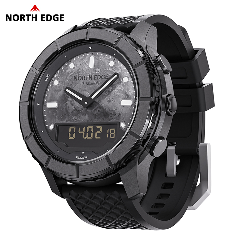 Altimeter Compass Watch - NORTH EDGE THARSIS Men Carbon Fiber