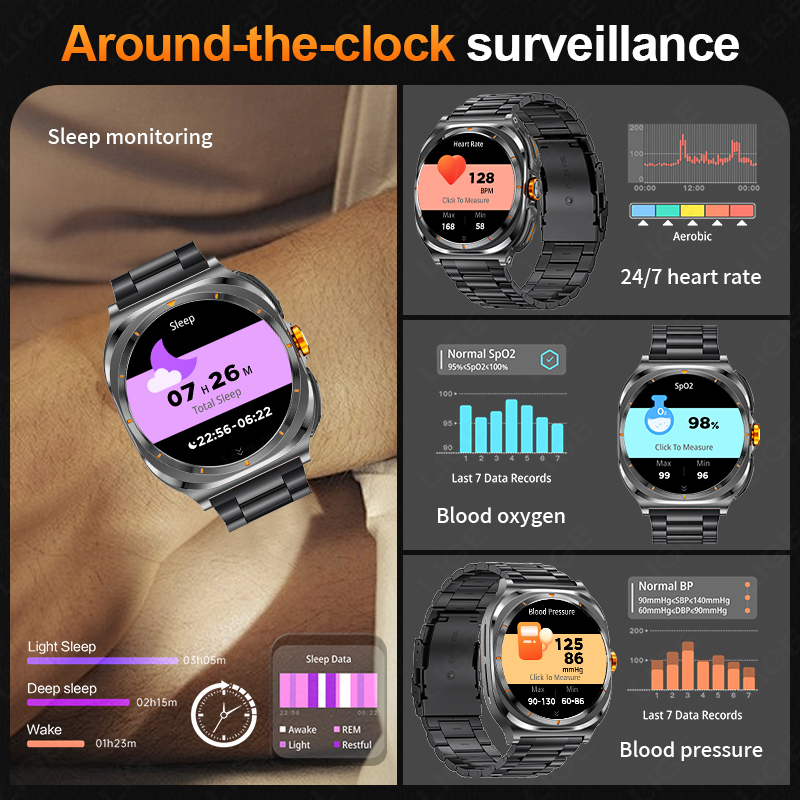LIGE 2025 Watch Wireless Earph - Smartwatch Health Watches For Men review and price