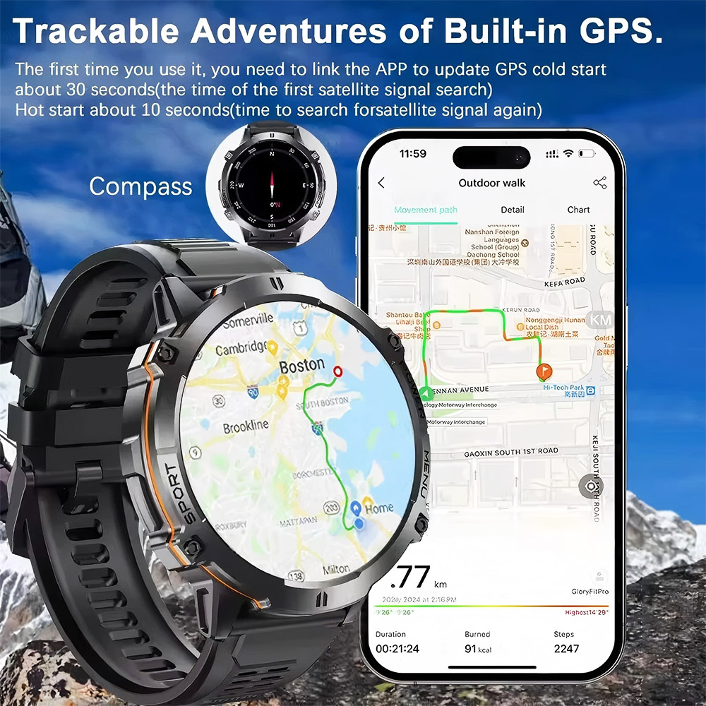 2026 Newly upgraded GPS Milita - Altimeter Compass Watch review and price