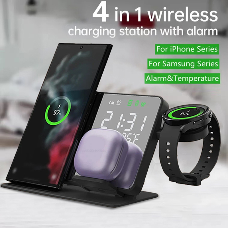 Wireless Charger Alarm Clock S - Smartwatch Watches Compatible With Iphone review and price