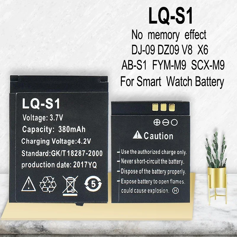 1-100PCS LQS1 3.7V 380mAh Smar - Watch V8 review and price