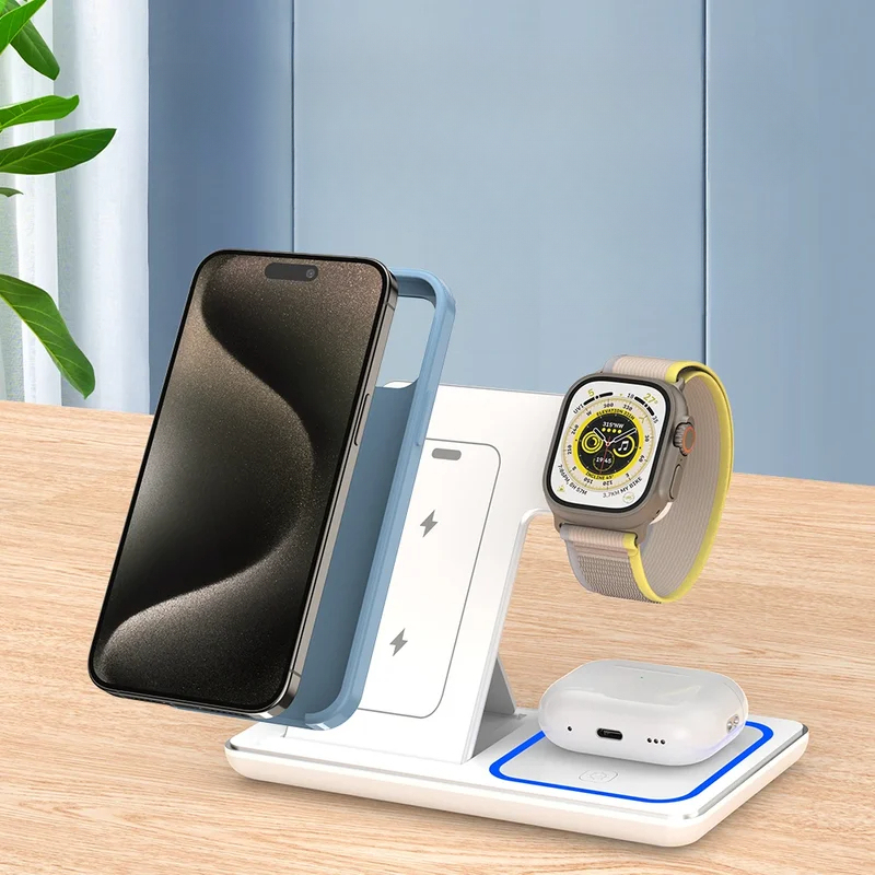 4 In 1 Wireless Charging Stati - Smartwatch Watches Compatible With Iphone review and price