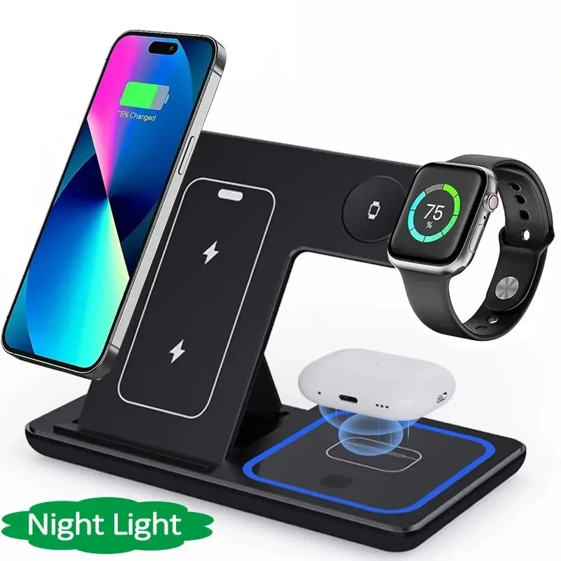4 In 1 Wireless Charging Stati - Smartwatch Watches Compatible With Iphone review and price
