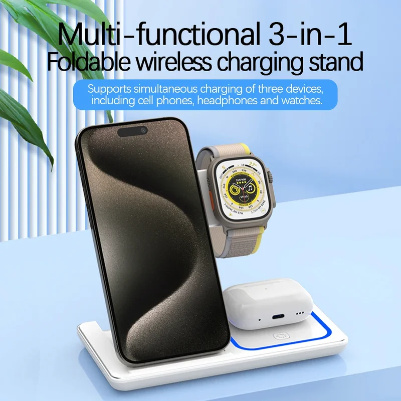 4 In 1 Wireless Charging Stati - Smartwatch Watches Compatible With Iphone review and price