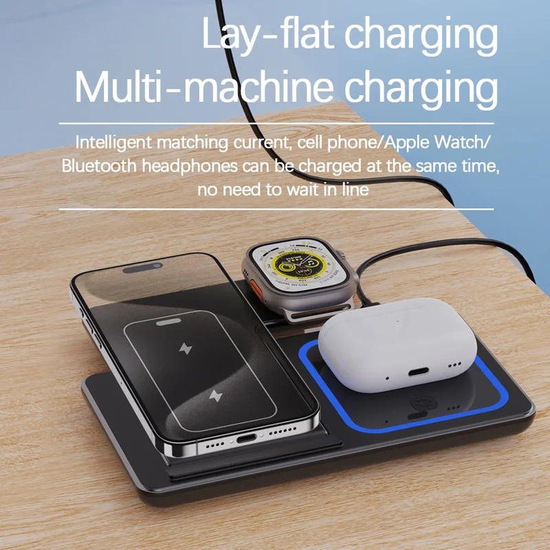 4 In 1 Wireless Charging Stati - Smartwatch Watches Compatible With Iphone review and price