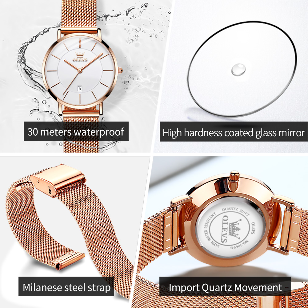 OLEVS Woman Watch 5869 Elegant - Ladies Fashion Watch review and price