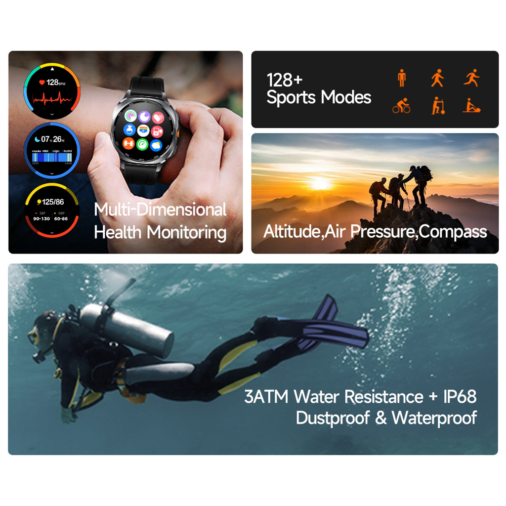 TS400 2025 New Amoled Smart Wa - Altimeter Compass Watch review and price