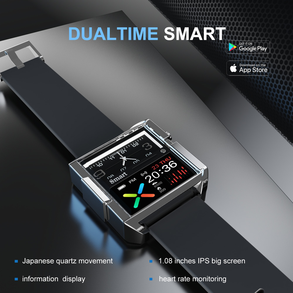 T9 Hybrid Smartwatch Heart Rat - Altimeter Compass Watch review and price
