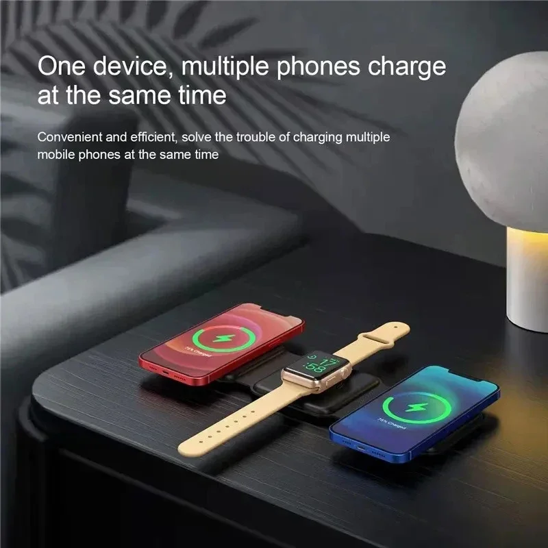 3 In 1 Magnetic Portable Wirel - Smartwatch Watches Compatible With Iphone review and price