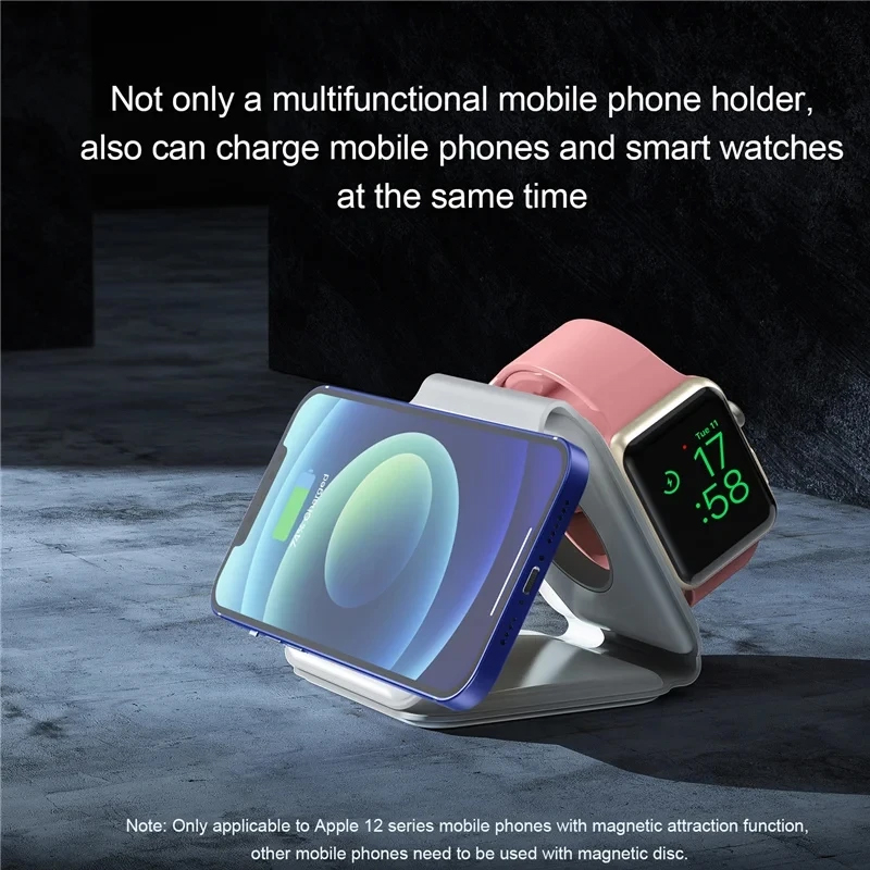 3 In 1 Magnetic Portable Wirel - Smartwatch Watches Compatible With Iphone review and price