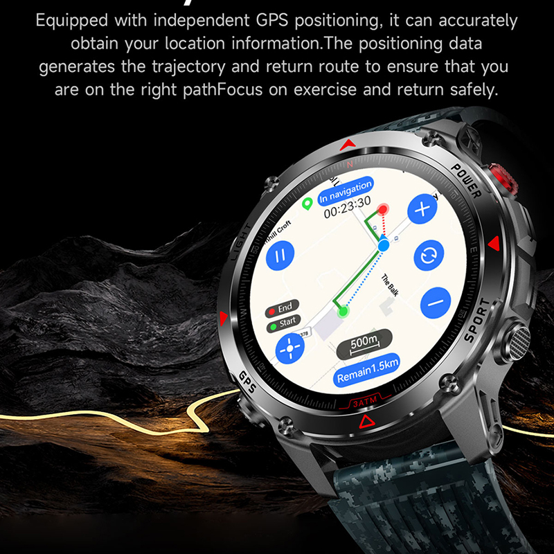 T-Rex 3 Built-in Dual-band GPS - Altimeter Compass Watch review and price