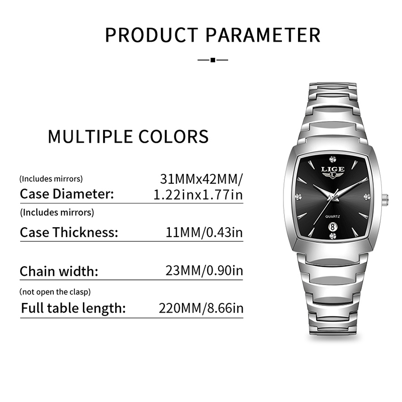 LIGE Watch women Business Luxu - Ladies Fashion Watch review and price