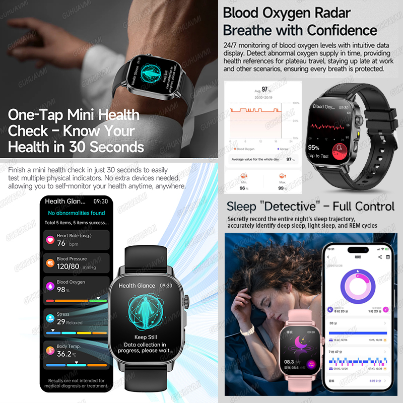 GUHUAVMI 2026 New Precise Heal - Smartwatch New Watches 2025 review and price
