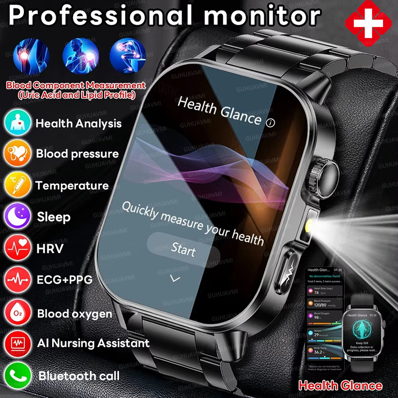 Nursing Grade New ECG+PPG Thre - Smartwatch Health Watches For Men review and price