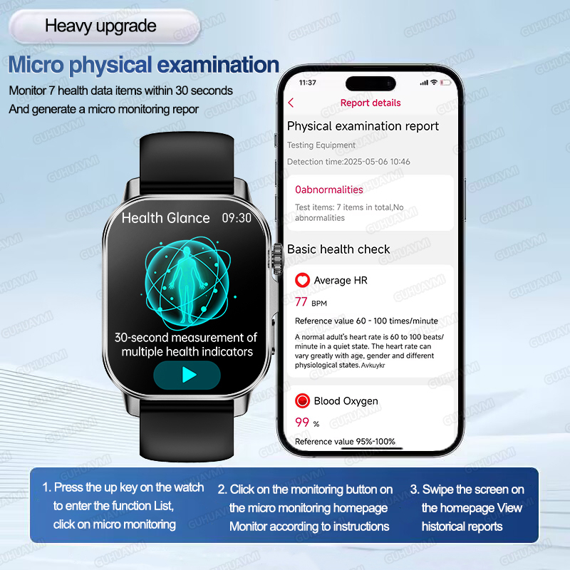Nursing Grade New ECG+PPG Thre - Smartwatch Health Watches For Men review and price