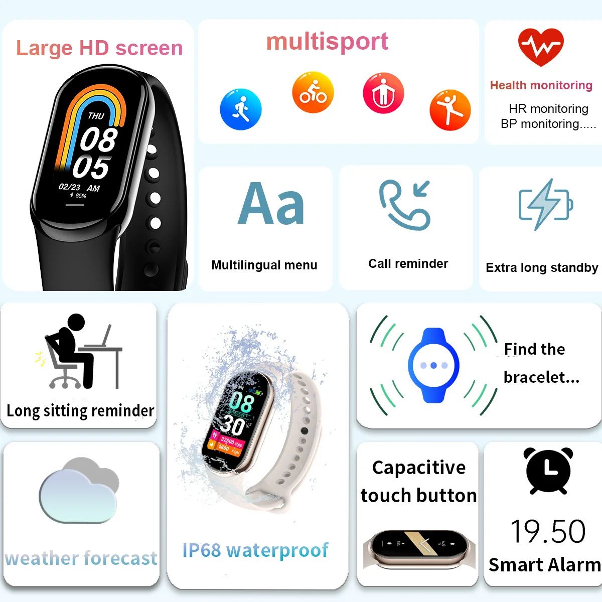 New Original Small M8 Band Sma - Smartwatch New Watches 2025 review and price