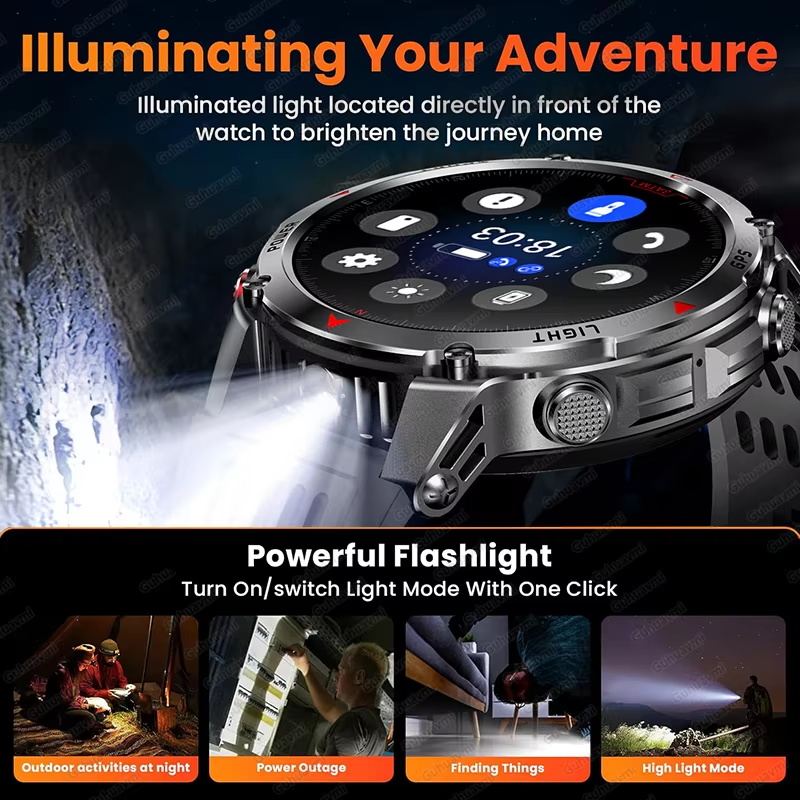 Military 540mAh GPS Smart Watc - Altimeter Compass Watch review and price