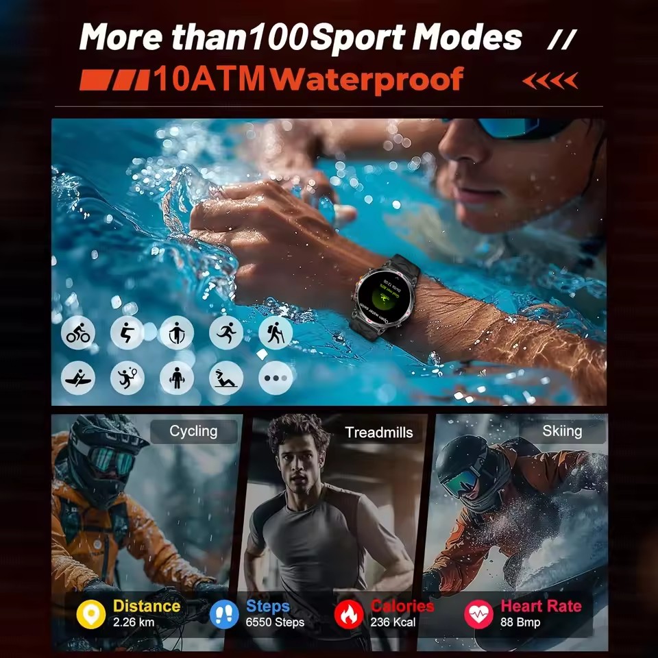 2026New Military GPS Sport Sma - Altimeter Compass Watch review and price