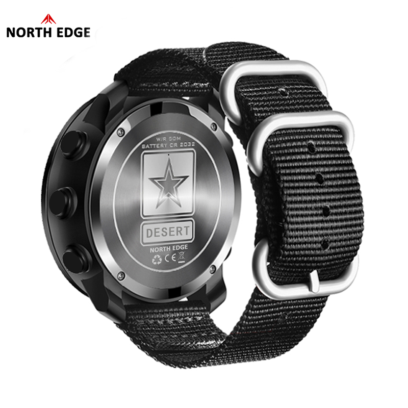 NORTH EDGE DESERT Men Digital  - Altimeter Compass Watch review and price