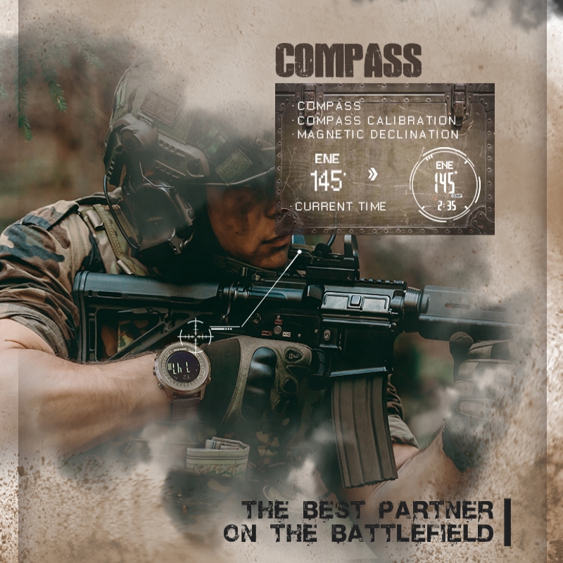 NORTH EDGE DESERT Men Digital  - Altimeter Compass Watch review and price